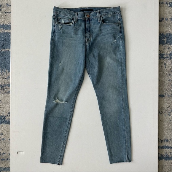 HUDSON Women’s NATALIE Midrise Super Skinny Ankle Jeans Size 31 - Picture 1 of 15